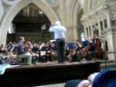 charlotte ellett, the somerset chamber choir & the southern sinfonia rehearsing for august 2nd 2008 concert at wells cathedral