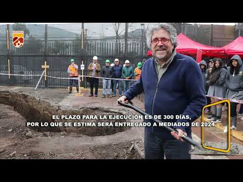 Primera piedra del Planetario de Huechuraba