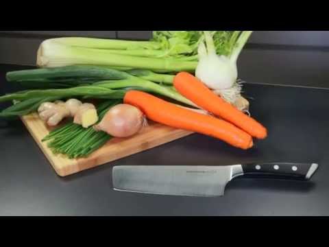 Ніж японський AZZA NAKIRI, 18 см
