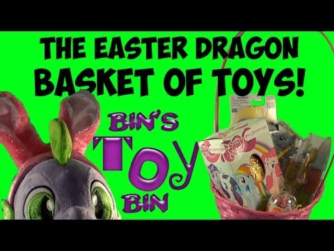 The Easter Dragon's Basket of Toys! My Little Pony, Minion, Lalaloopsy, Hex Bug! by Bin's Toy Bin