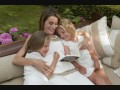 the spanish royal court has released new official photos of prince felipe and princess letizia with their daughters infanta leonor and infanta sof�a to celeb...