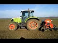 CLAAS ARES 557 ATX DRILLING(SEEDING) THE WHEAT - BUĞDAY EKİYOR 2009 (TRAKTÖR) PART2...!!!