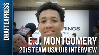 EJ Montgomery 2015 Team USA U16 Interview - DraftExpress