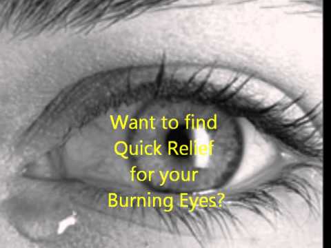how to relieve burning eyes