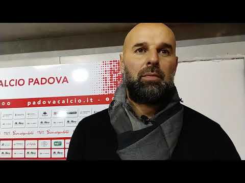 Mister Stellone al termine di Padova-Arezzo 2-0
