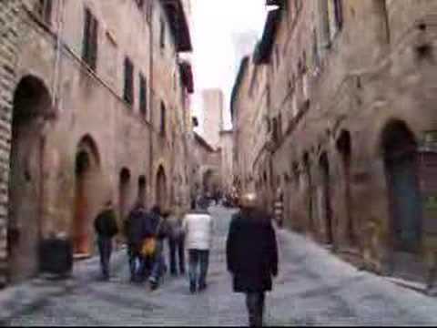 A walk in San Gimignano, Italy