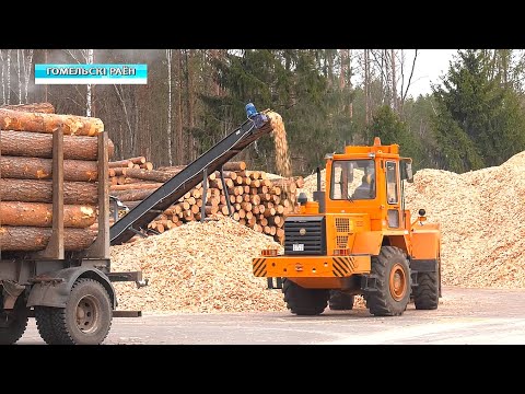 На пеллетном заводе Гомельского опытного лесхоза начались пуско-наладочные работы видео