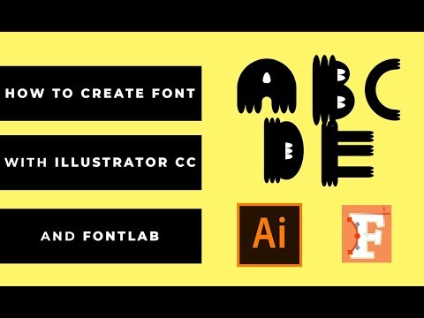 How To Create / Make The Font with Font Lab Tutorial Font 2018