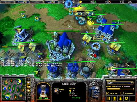 Space (UD) vs Myth (HU) - WarCraft 3 Frozen Throne - WC039