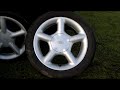 A quick comparison of the alloys made by Ford which people often get confused with. Escort RS Cosworth - 8Jx16 ET25 usually fitted with 225 45 16 tyres. Escort GTi - Usually fitted with 195 50 15 tyres Mondeo Ghia - Usually fitted with 205 55 16 but people who fit them to the escort usually use 195 45 16 to prevent scrubbing. Ofcourse many people change the width or profile of their tyres and this is just a rough guide but this video was intended to help out in regards to people on sites such as ebay etc claiming a vehicle is fitted with Cosworth alloys. Please comment, rate and subscribe for more escort related videos.
