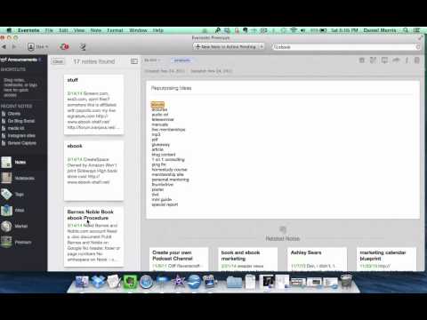 how to organize evernote