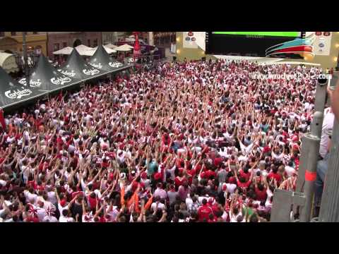 Polska-Grecja: Wrocławska Strefa Kibica Video