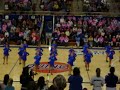 q-city pommers kickline routine at qhs basketball game