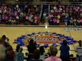 q-city pommers kickline routine at qhs basketball game