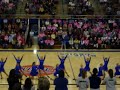 q-city pommers kickline routine at qhs basketball game