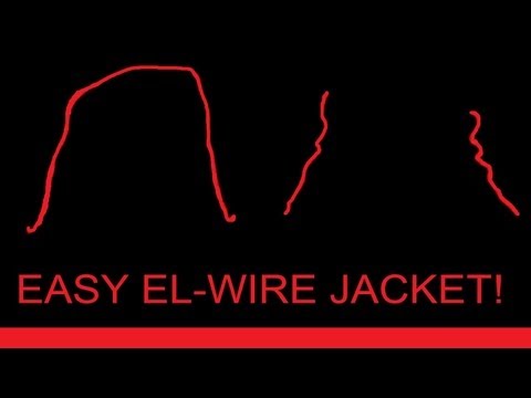 how to fasten el wire to clothing