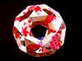 How to make a paper Christmas tree ball or origami icosidodecahedron
