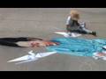 3D Street Painting 3 Cranes by Tracy Lee Stum
