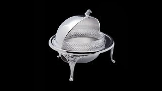 Серебряная икорница "Богема"