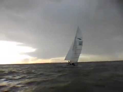 Chris and Ian sail past