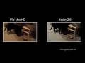 Flip MinoHD vs Kodak Zi6 - Test 1 Side-by-Side at 720p