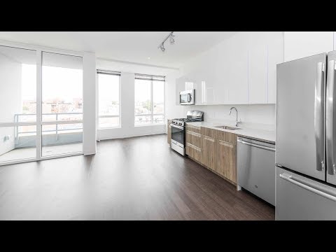A junior 1-bedroom with a balcony at Bucktown’s new AM 1980 apartments A junior 1-bedroom with a balcony at Bucktown’s new AM 1980 apartments