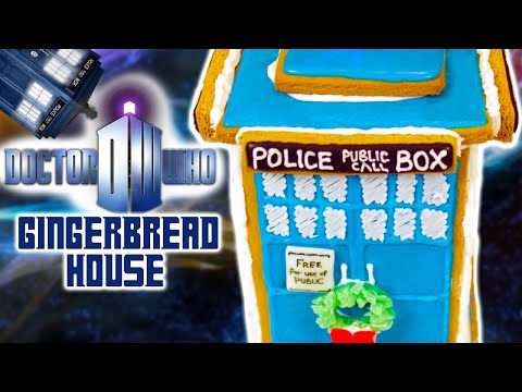 DR WHO TARDIS GINGERBREAD HOUSE - NERDY NUMMIES