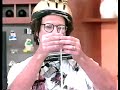 Leo Fuks builds an ice oboe on national Braziiian TV, with anchor woman Ana Maria Braga. A silicon mold was used and the performer played different tones.