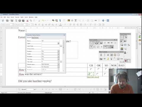 Creating a fillable PDF form using LibreOffice Writer