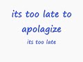 One republic feat timbaland-apologize lyrics