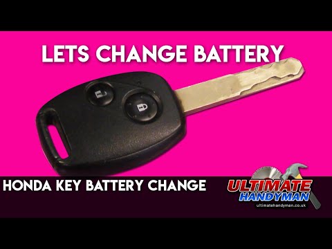 how to change battery for honda crv key
