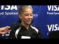 Day 1 Post-Meet Interview with Shawn Johnson at 2008 Visa Ch