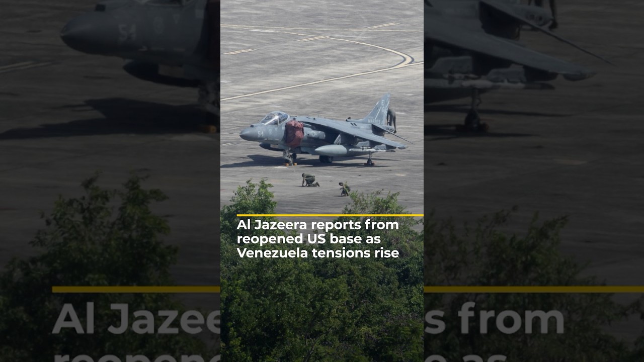 Al Jazeera reports from reopened US base as Venezuela tensions rise | AJ #shorts