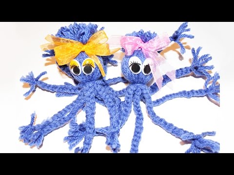 Как сделать осьминога из ткани