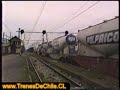 E-3234 con carguero pasando por San Fernando - 05 agosto 1995