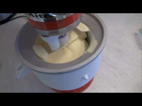 how to attach ice cream maker to kitchenaid