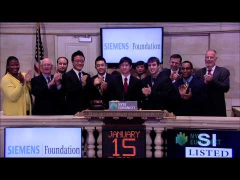 2012 Siemens Competition in Math, Science Technology Winners rings the NYSE Closing Bell
