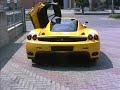 ferrari enzo starting,exhaust and fast getaway