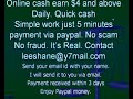 Free paypal cash Earn daily $4 and above with proof