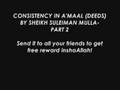 Suleiman Mulla- POWERFUL lect on consistency in deeds! Part2