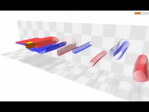 Smoke Visualization of a Flow around a Square Cylinder