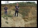 RC Helicopter and Buggy - cliff stunt - Take 1