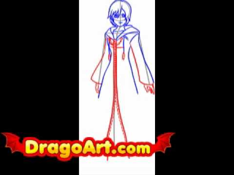 how to draw xemnas