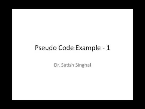 how to write pseudocode