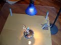 SOLAR Stirling Engine powered by just a small halogen lamp