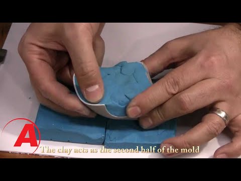 molding - This instructional video reviews the process for making a two-part silicone mold and casting urethane parts using a piece from a model car. Alumilite product...