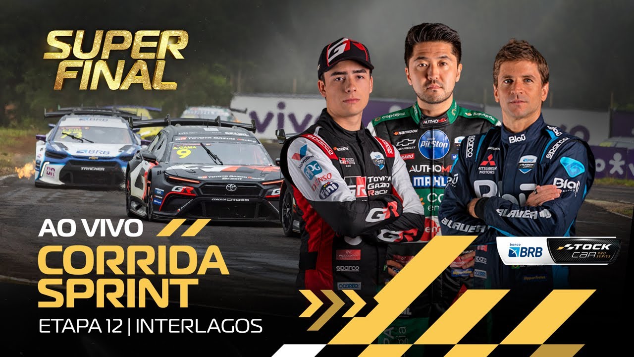 STOCK CAR BRB 2025 AO VIVO | 12ª ETAPA - SUPER FINAL - CORRIDA SPRINT | INTERLAGOS, SP