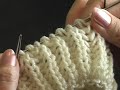 Prime Rib / Brioche Stitch Knitting Demonstration.  This was only intended as a demonstration within a webpage on the megan.cc site. Please refer to that for full written instructions:  http://megan.cc/Hat/