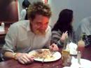 Kriss and Cliodan in the Noodle eating competition