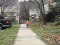 Baby running wild
